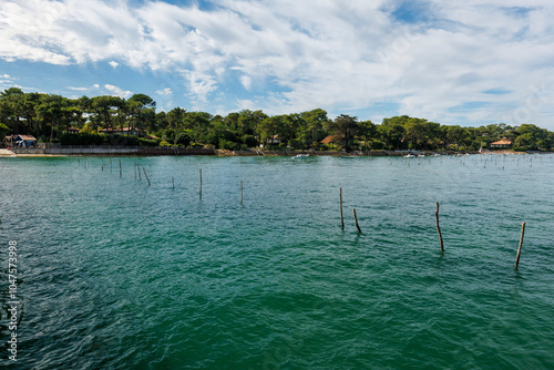 Vue du littoral du Cap Ferret en France