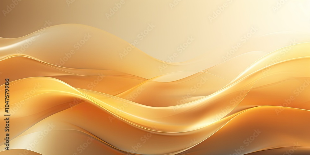 Abstract golden waves flow Abstract golden waves flow