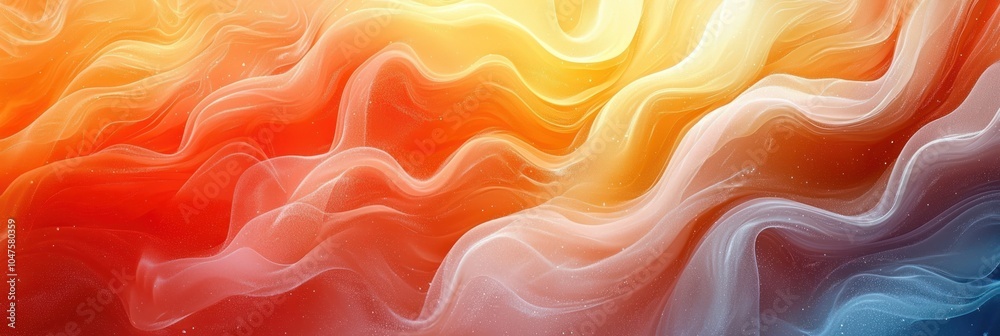 Fototapeta premium Abstract Wavy Gradient with Shimmering Textures