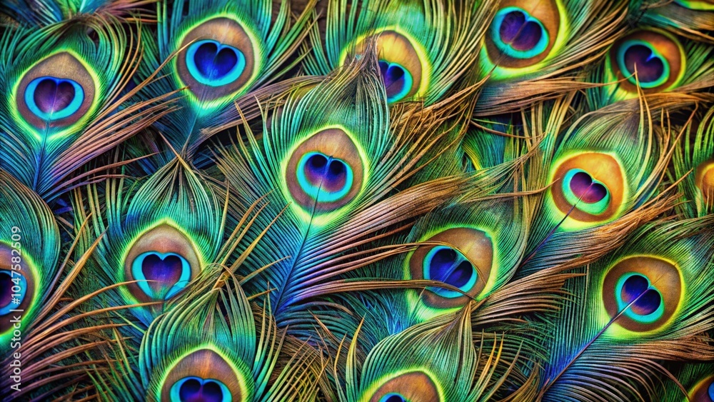 Fototapeta premium peacock-feather-backgrounds