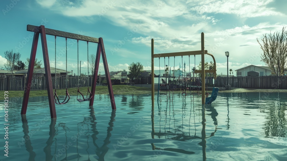 playground destroyed by hurricane and flood playground destroyed by hurricane and flood