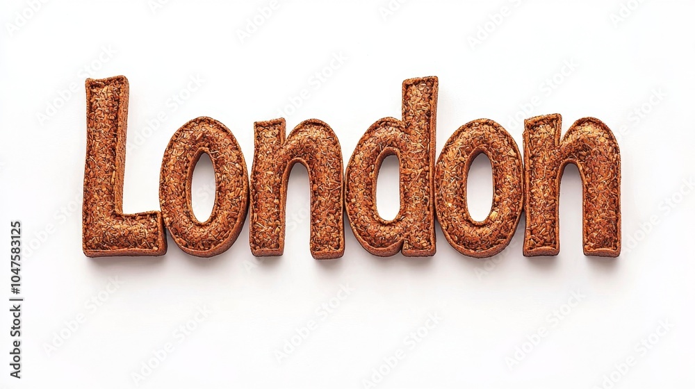 London City symbol art poster Cinnamon Typography. London City symbol art poster Cinnamon Typography.
