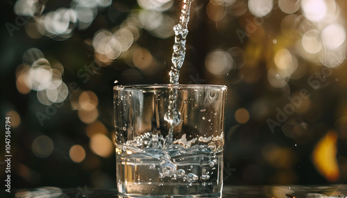 Pouring Water in Glass