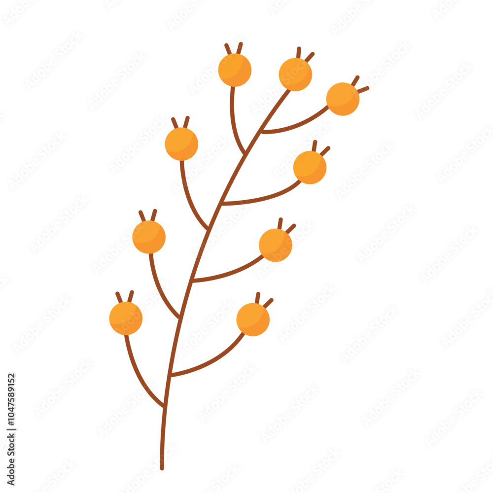 Leaf in a flat, minimalistic design for autumn, Vector Leaf in a flat, minimalistic design for autumn, Vector