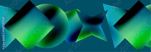 Fluid color geometric shapes abstract background. Vector Illustration For Wallpaper, Banner, Background, Card, Book Illustration, landing page