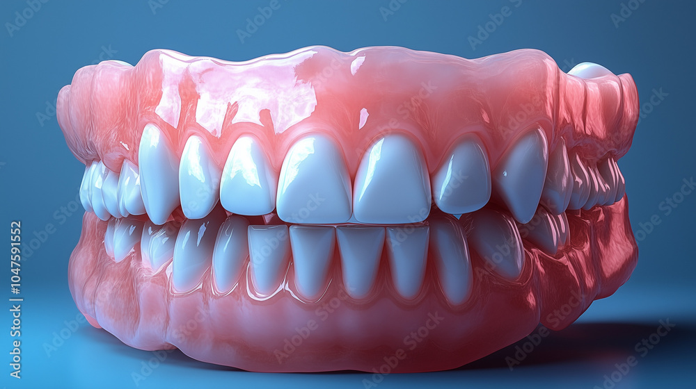 Obraz premium Realistic Dental Implant in Jawbone