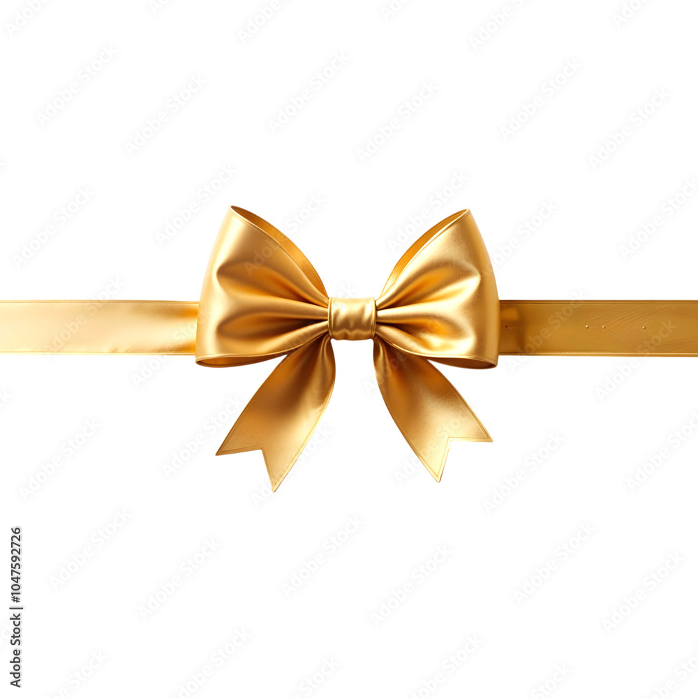 Gold gift bow isolated on transparent background. Golden bow png Gold gift bow isolated on transparent background. Golden bow png