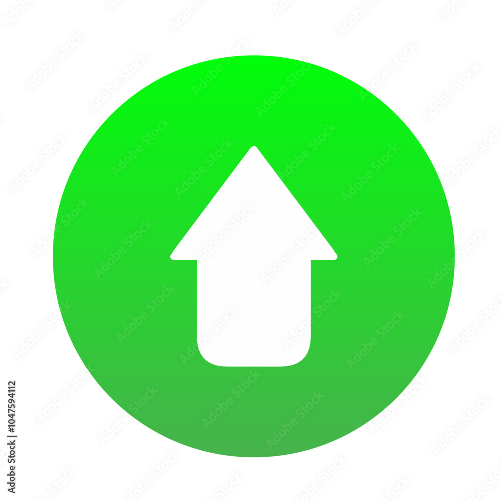 Fototapeta premium up arrow icon vector simple design for direction