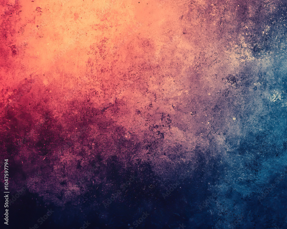 Fototapeta premium Dark Salmon, orange, retro grainy 35mm film wallpaper featuring hazy light rays, blurred abstract patterns, dust leaks, and warm pastel tones
