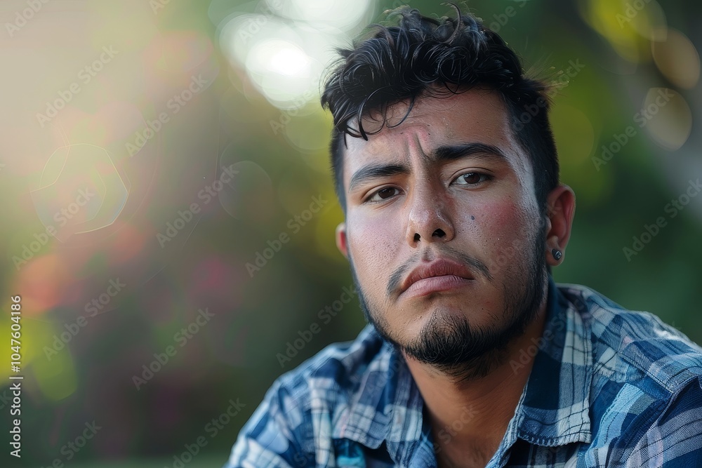 Hispanic Male Expressing Sadness Hispanic Male Expressing Sadness