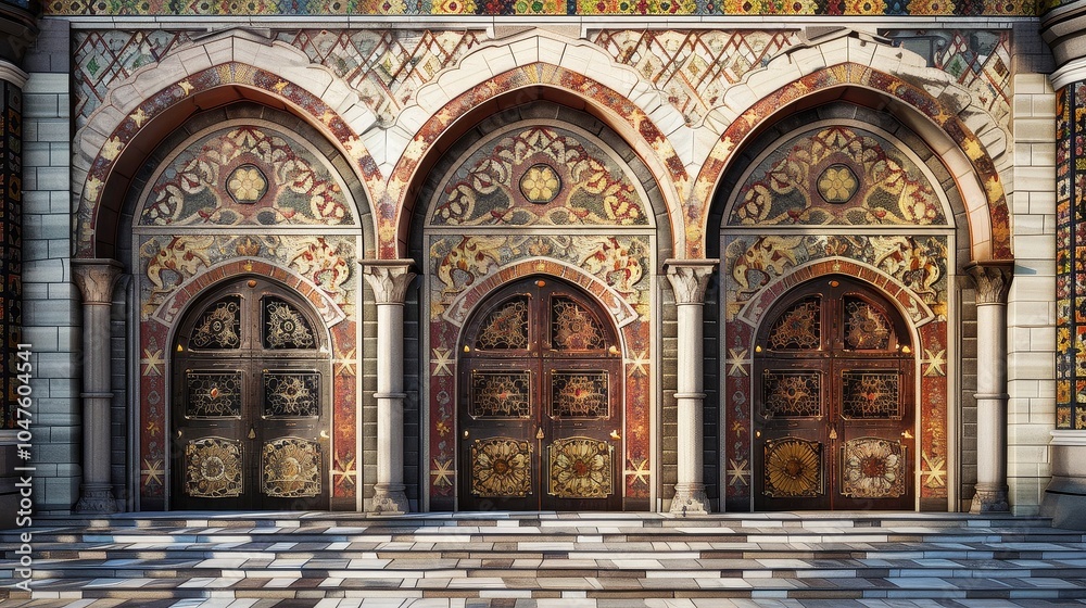 Fototapeta premium Ornate Synagogue Entrance
