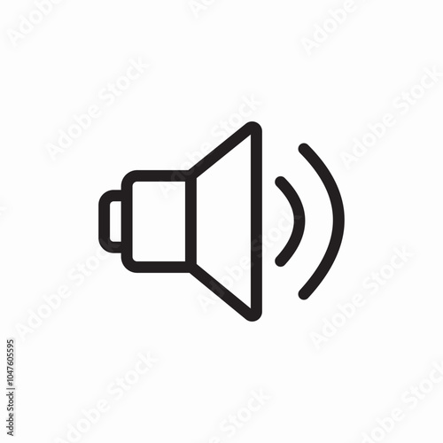 loudspeaker volume icon sign vector