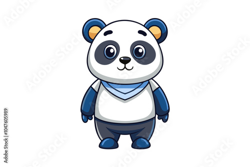 Panda cartoon vector