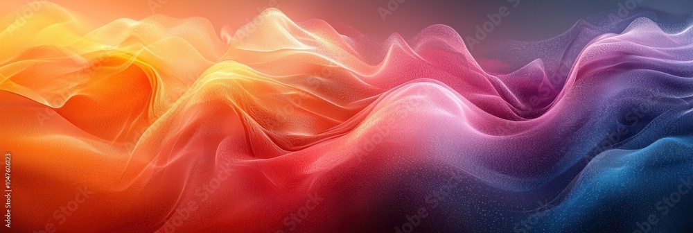 Abstract Colorful Wavy Pattern with Light Shimmer and Gradient Abstract Colorful Wavy Pattern with Light Shimmer and Gradient