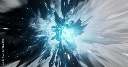 Interstellar travel into space and time. high speed 4K loop