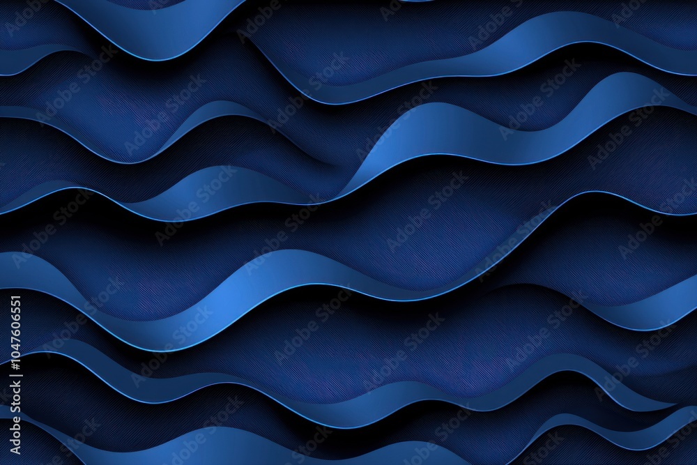 Abstract Blue Wave Pattern with Textured Background Abstract Blue Wave Pattern with Textured Background