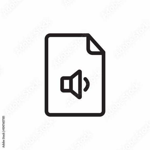 sound file icon sign vector