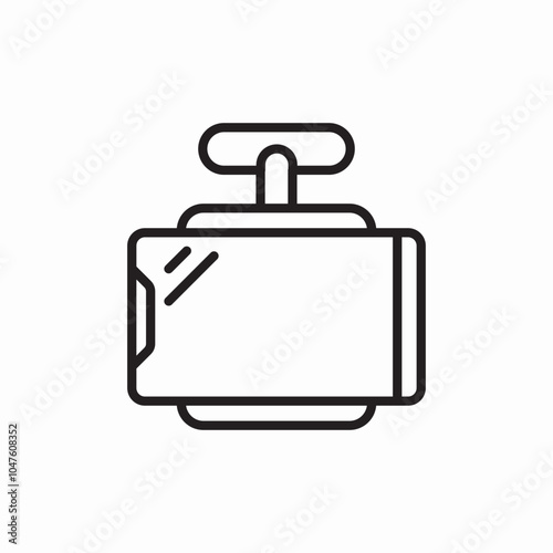 windshield phone holder icon sign vector