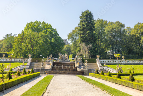 Beautiful Český Krumlov Castle Gardens in the Czech Republic 