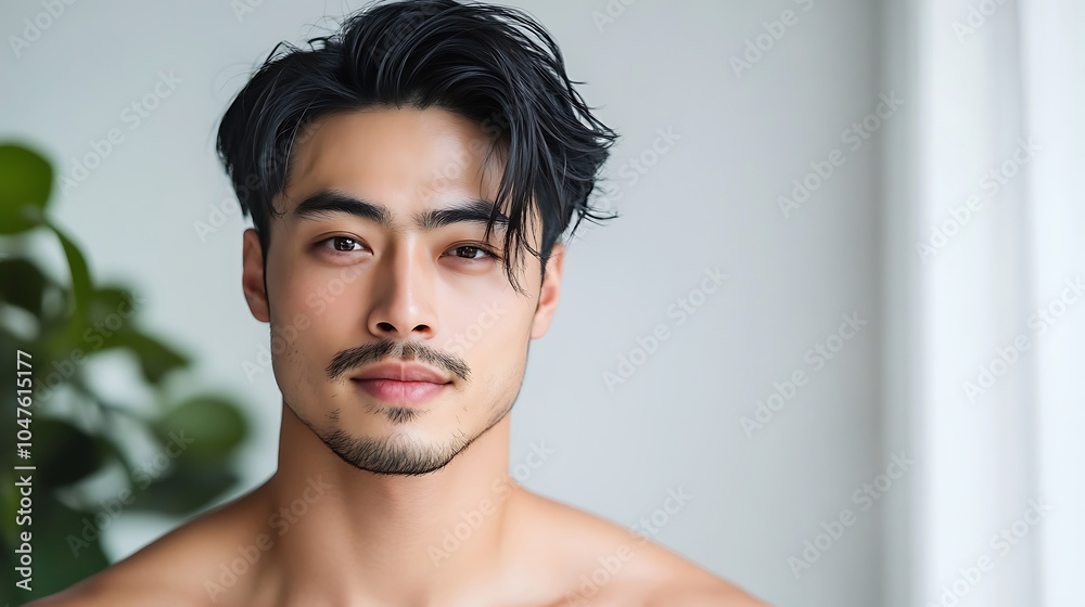 Close-up Portrait of a Handsome Asian Man Close-up Portrait of a Handsome Asian Man