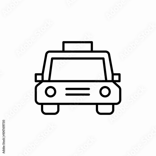 car taxi icon sign vector