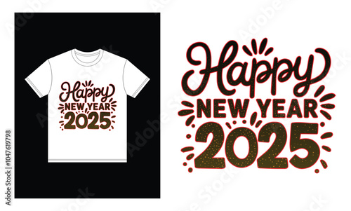 a t-shirt with a happy new year