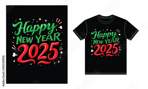 a t-shirt with a happy new year