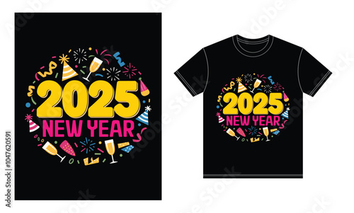 a t-shirt with a happy new year