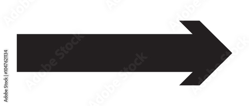 Arrow icon. long line arrow vector. flat style Arrow symbol. simple Arrow icon on a white background.