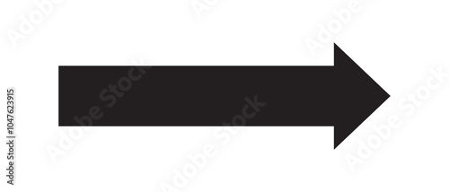 Arrow icon. long line arrow vector. flat style Arrow symbol. simple Arrow icon on a white background.