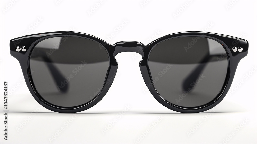 New stylish sunglasses isolated on white. Sun protection New stylish sunglasses isolated on white. Sun protection