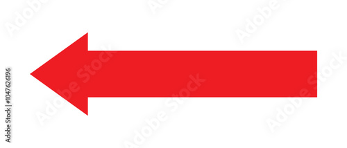 Arrow icon. long line arrow vector. flat style Arrow symbol. simple Arrow icon on a white background.