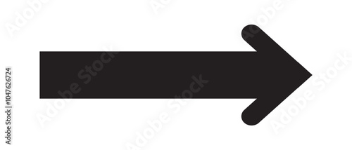 Arrow icon. long line arrow vector. flat style Arrow symbol. simple Arrow icon on a white background.