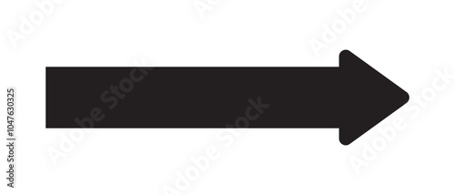 Arrow icon. long line arrow vector. flat style Arrow symbol. simple Arrow icon on a white background.