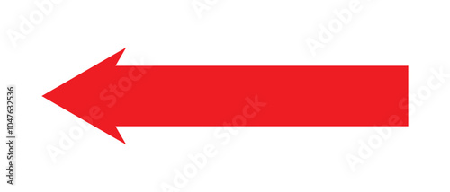 Arrow icon. long line arrow vector. flat style Arrow symbol. simple Arrow icon on a white background.