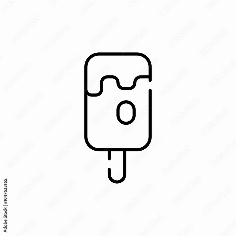 stick ice cream icon sign vector stick ice cream icon sign vector