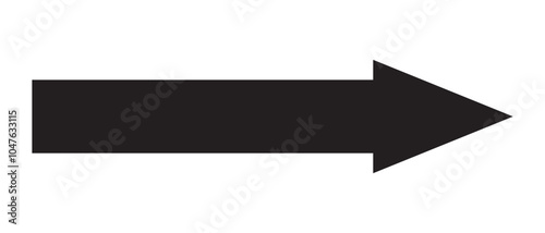 Arrow icon. long line arrow vector. flat style Arrow symbol. simple Arrow icon on a white background.