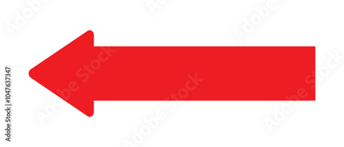 Arrow icon. long line arrow vector. flat style Arrow symbol. simple Arrow icon on a white background.
