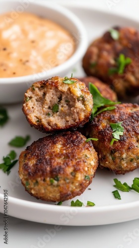 fried homemade meat patties