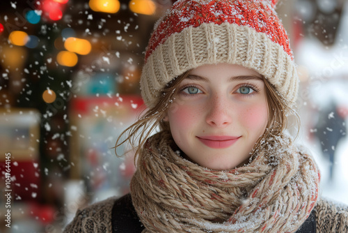 Warm Winter Smiles. Generative AI