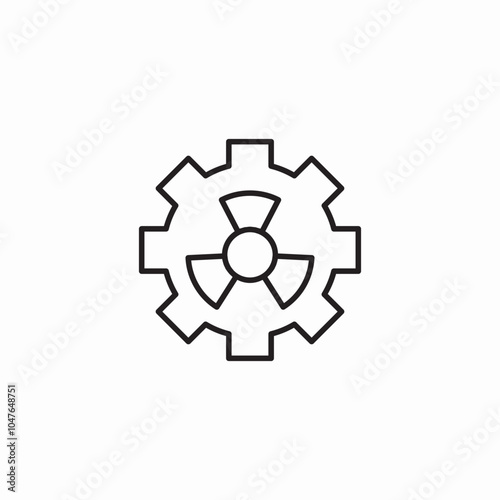 biohazard settings icon sign vector