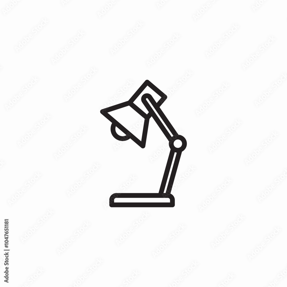 desk lamp icon sign vector desk lamp icon sign vector