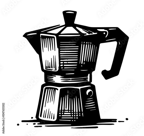 coffee maker espresso drink vector