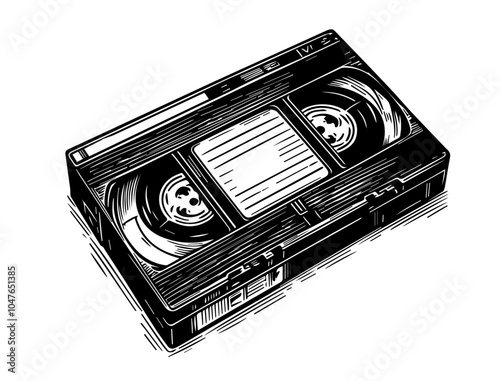 videotape audio cassette vector video old retro record vhs