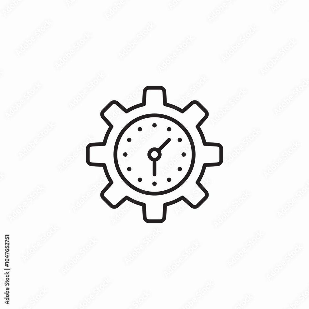 time management icon sign vector time management icon sign vector