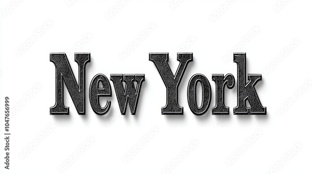 New York City symbol art poster Sans Serif Typography. New York City symbol art poster Sans Serif Typography.
