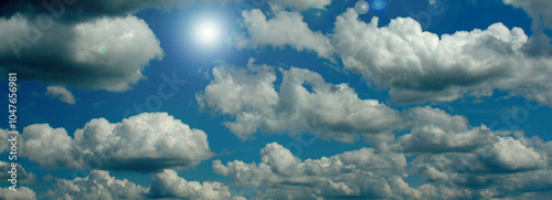 Obraz na płótnie Cloudy sky background w salonie