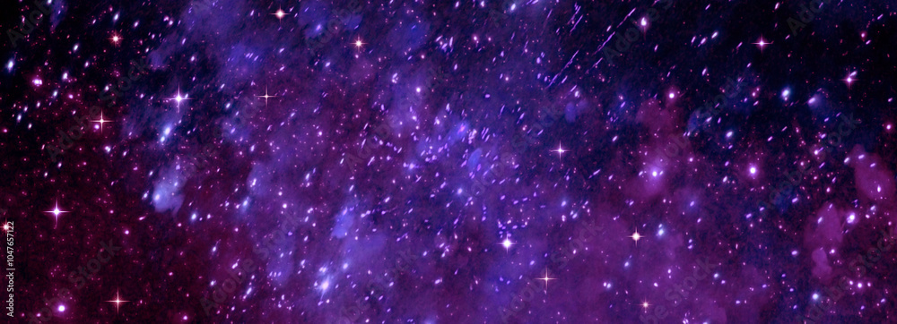 galaxy in a free space. 3D rendering