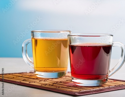 Bebidas sobre fondos despejados capturados en estudio vinculadas al estilo de vida. 