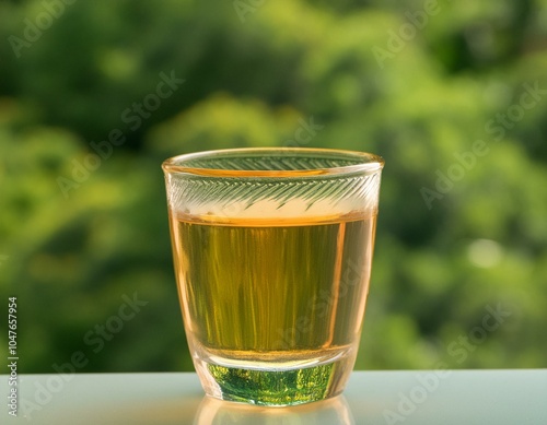 Bebidas sobre fondos despejados capturados en estudio vinculadas al estilo de vida.  photo